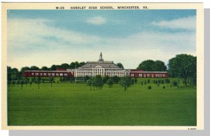 Winchester, Virginia/VA Postcard, Handley High School, Near Mint!