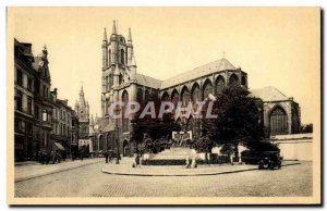 Postcard Old St Bavo Cathedral Ghent