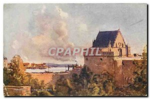 Old Postcard Nantes Castle