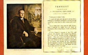 President Coolidge - Bennington, Vermont