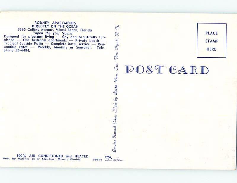 1950'S OLD Cars at Rodney Apartment Motel on Collins Avenue Miami Beach