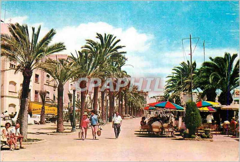 Postcard Modern Lioret de Mar (Costa Brava) Promenade Sea