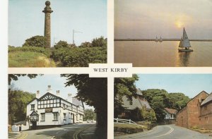 WEST KIRBY, WIRRAL, MultiView, Cheshire, Merseyside - Vintage POSTCARD