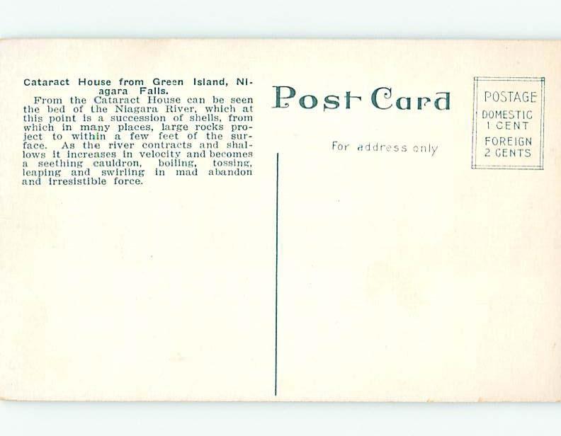 Divided-Back HISTORIC HOME Niagara Falls New York NY hJ5054