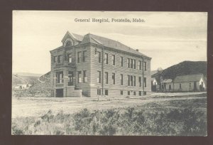 POCATELLO IDAHO GENERAL HOSPITAL BUILDING 1910 VINTAGE POSTCARD