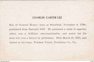 Charles Carter Lee Birthplace Memorial Commitee, Official Souvenir, 1900-10s