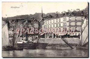 Postcard Honfleur Old White Horse Hotel