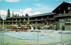 108 Ranch Resort near 100 Mile House BC Cariboo Trail Pool Unused Postcard G66