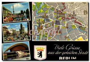 Postcard Modern Viele Grusse aus der Stadt geteilten