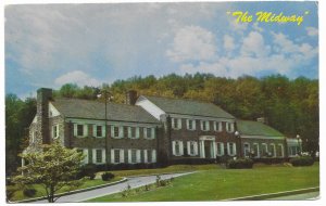 US Pennsylvania Turnpike, 'The Midway' stamped and mailed in 1962.