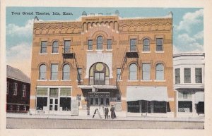 Postcard Your Grand Theatre Iola Kansas KS