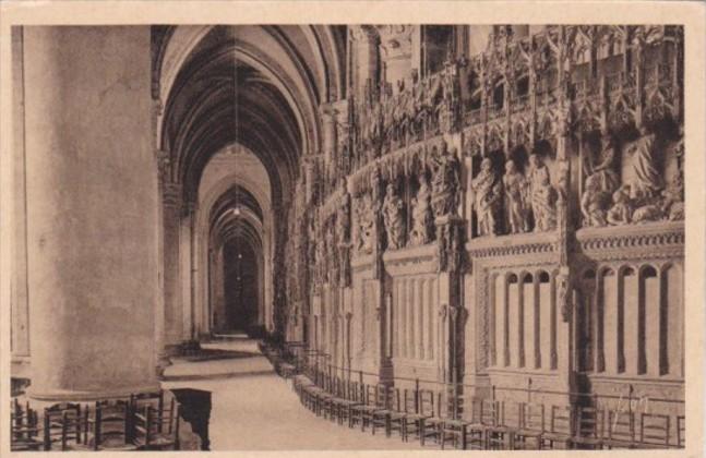 France Chartres Interieur de la Cathedrale Le Deambulatoire