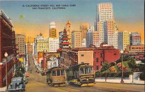 6430 CA San Francisco   California Street Hill and Cable Cars,