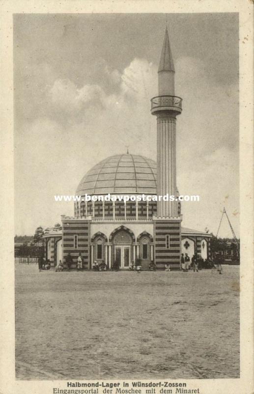 germany, WÜNSDORF-ZOSSEN, WWI Half Moon POW Camp Mosque (1917) Islam