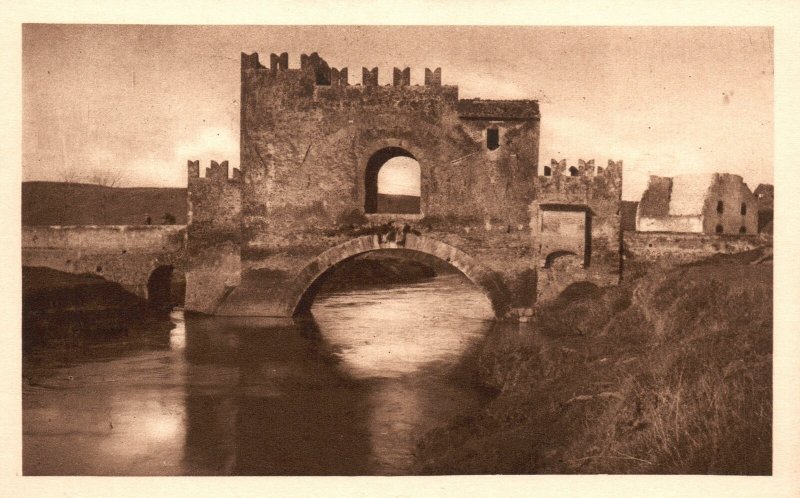 Vintage Postcard Roma Ponte Nomentano Arch Roman Bridge in Rome Italy