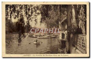 Old Postcard Olivet Flotilla Blue Flag Of Loiret