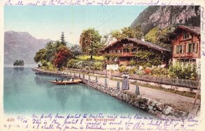 SWITZERLAND~Iseltwald am Brienzersee - Verlag F. J. B. ca. 1905 POSTCARD