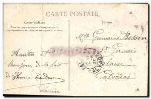 Old Postcard Conde Sur Noireau La Gare TOP