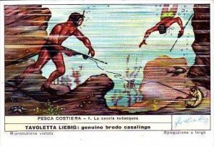 Liebig S1543 Coastal Fishing No 1 La caccia subacquea