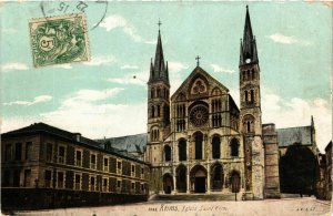 CPA REIMS-Église St-Remi (346878)