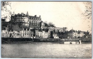 c1920s Amboise, France Chateau Royal Loire Valley Castle River Town View A358