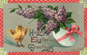 Vintage Postcard Hearty Easter Greetings Holiday Special Celebration Wishes