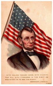 Abraham Lincoln , American Flag