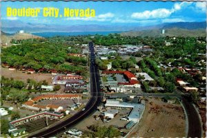 Boulder City, NV Nevada   BIRD'S EYE VIEW   4X6 ca1970's Vintage Chrome Postcard