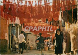 Postcard Modern Marrakesh Souk of the Dyers