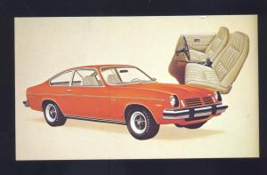 1974 CHEVROLET CHEVY VEGA GT COUPE VINTAGE CAR DEALER ADVERTISING POSTCARD '74