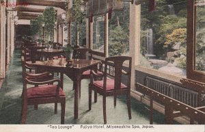 Postcard Tea Lounge Fujiya Hotel Miyanoshita Spa Japan