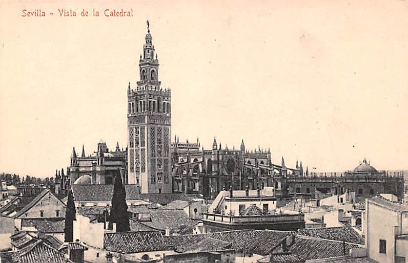 Vista de la Catedral Sevilla Spain Unused 