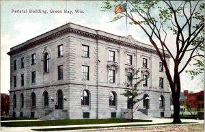 Postcard BUILDING SCENE Green Bay Wisconsin WI AM3343