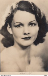 RP: Elizabeth Allan 1930-40s ;  English stage and film actress