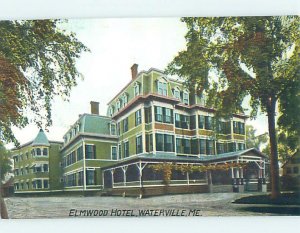 Divided-back HOTEL SCENE Waterville Maine ME AE2285