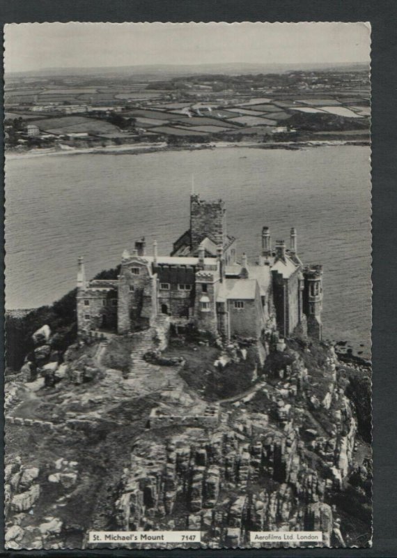 Cornwall Postcard - Aerial View of St Michael's Mount, Marazion   RR6751