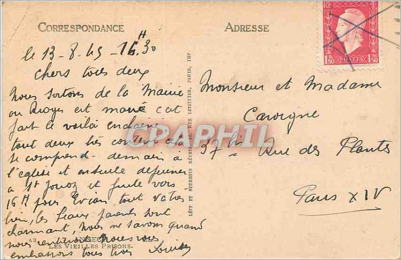 Postcard Old Annecy Old Prisons