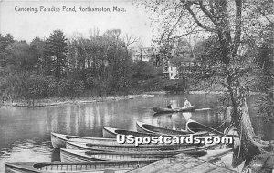 Canoeing at Paradise Pond - Northampton, Massachusetts MA