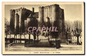 Old Postcard Niort Deux Sevres Le Donjon
