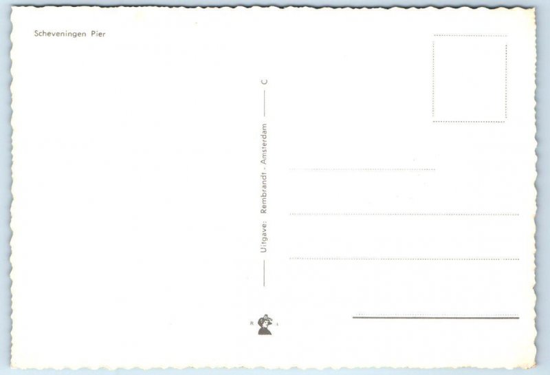 SCHEVENINGEN PIER, Netherlands ~ Skyview OBSERVATION TOWER 4x6 Postcard