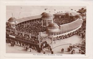 England Hastings Pier Extension and Bandstand Real Photo