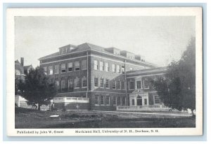 c1910's Murkland Hall University Of NH Building Durham New Hampshire Postcard