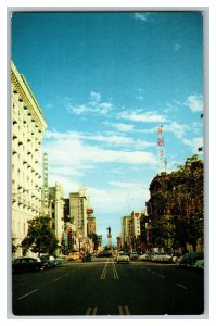 Main Street Salt Lake City Utah Looking South Vintage Standard View Postcard 