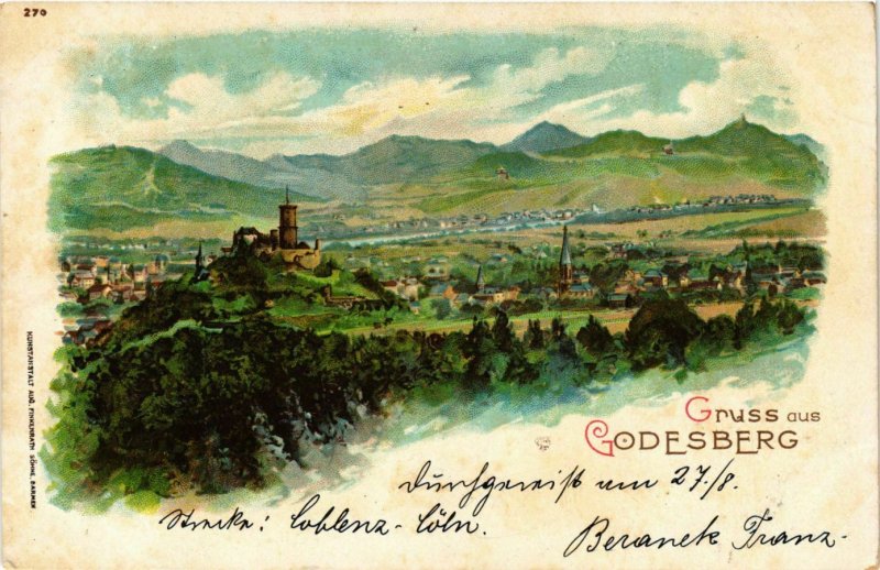 CPA AK Godesberg – Panorama - Litho GERMANY (857132)