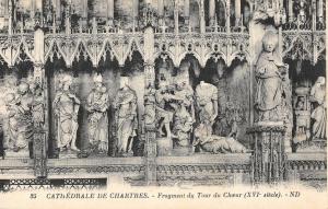 BR92749 cathedrale de chartres fragment du tour du choeur postcard   france