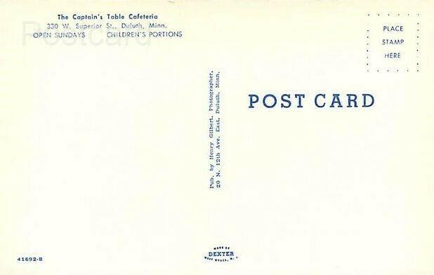 MN, Duluth, Minnesota, The Captain's Table Cafeteria, Interior,Dexter No 41692B