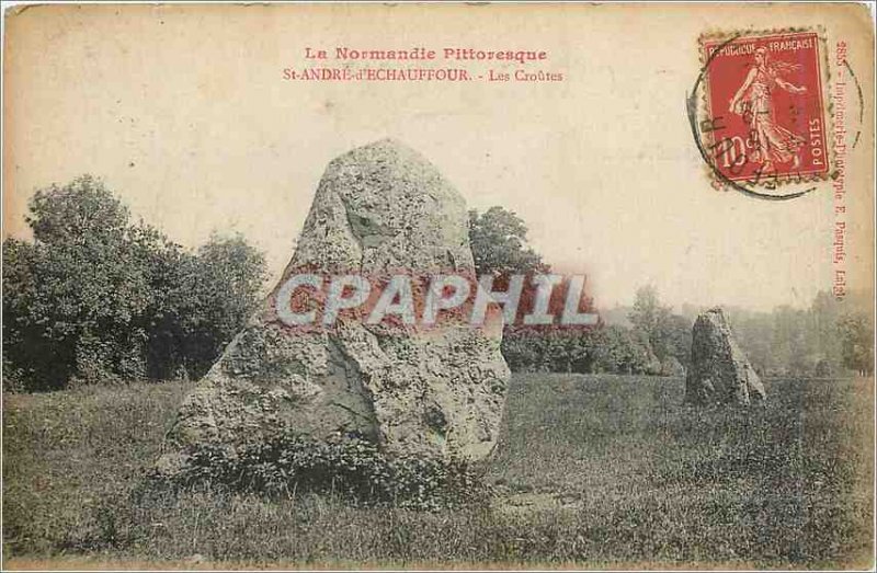 Old Postcard St Andre Echauffour The Crusts