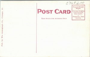 Postcard OH Delaware County Delaware Carnegie Library ~1910 F17