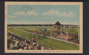 Canada PEI CHARLOTTETOWN Exhibition Grounds and Rack Track pm1922 ~ WB