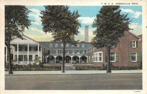 Zanesville Ohio 1932 Postcard YWCA Building Entrance